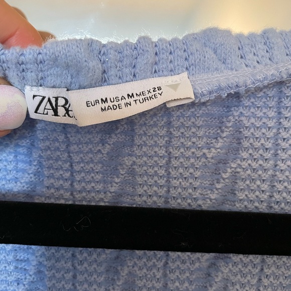 Zara SHORT SLEEVE SOFT KNIT SWEATER - Picture 2 of 4